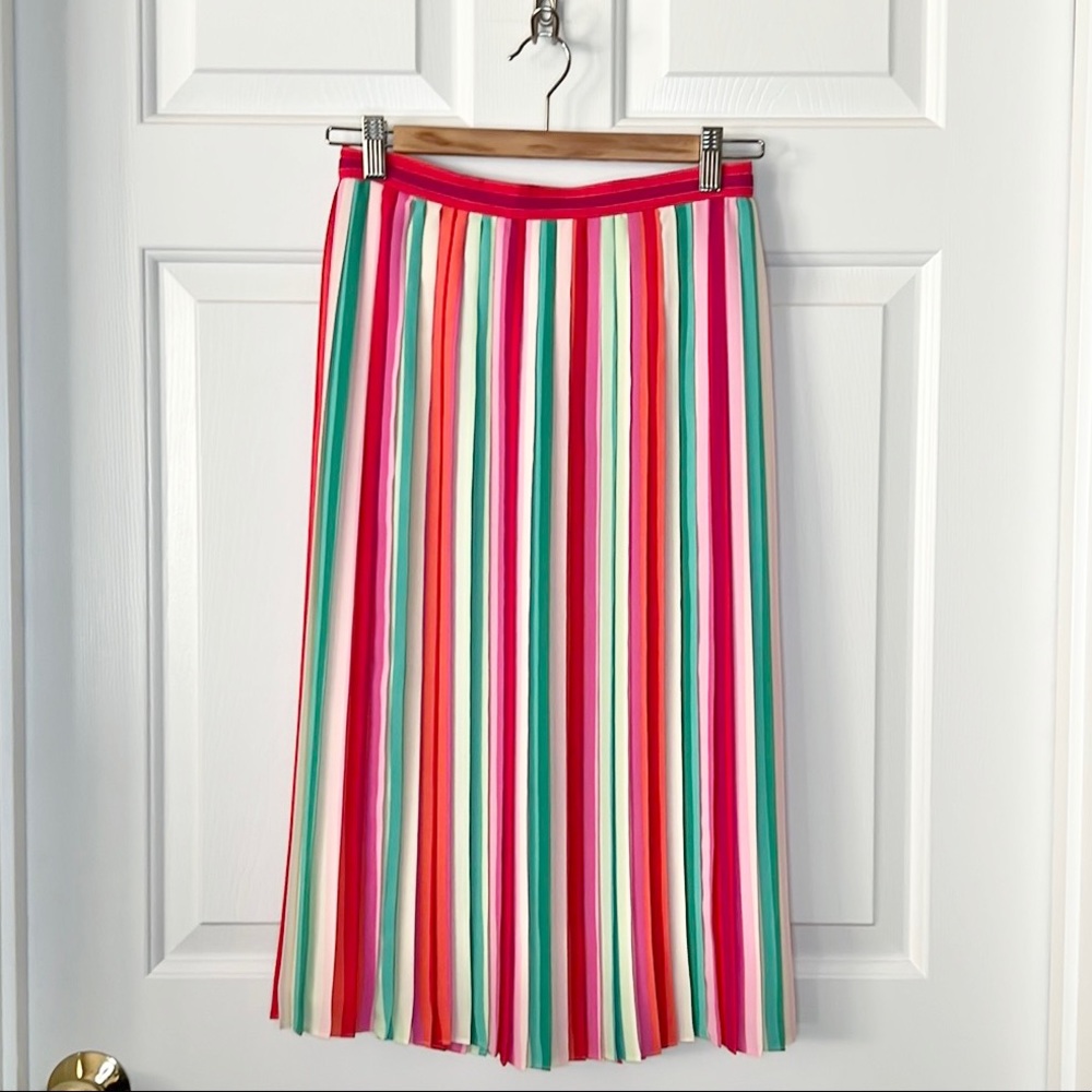 J. Crew Pleated Midi Skirt - Size 00